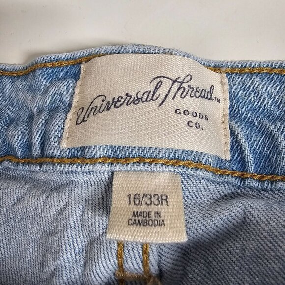 Universal Thread Vintage Bootcut Denim Jeans Hi-Rise Light Blue Plus Size 16x33R - Picture 8 of 14